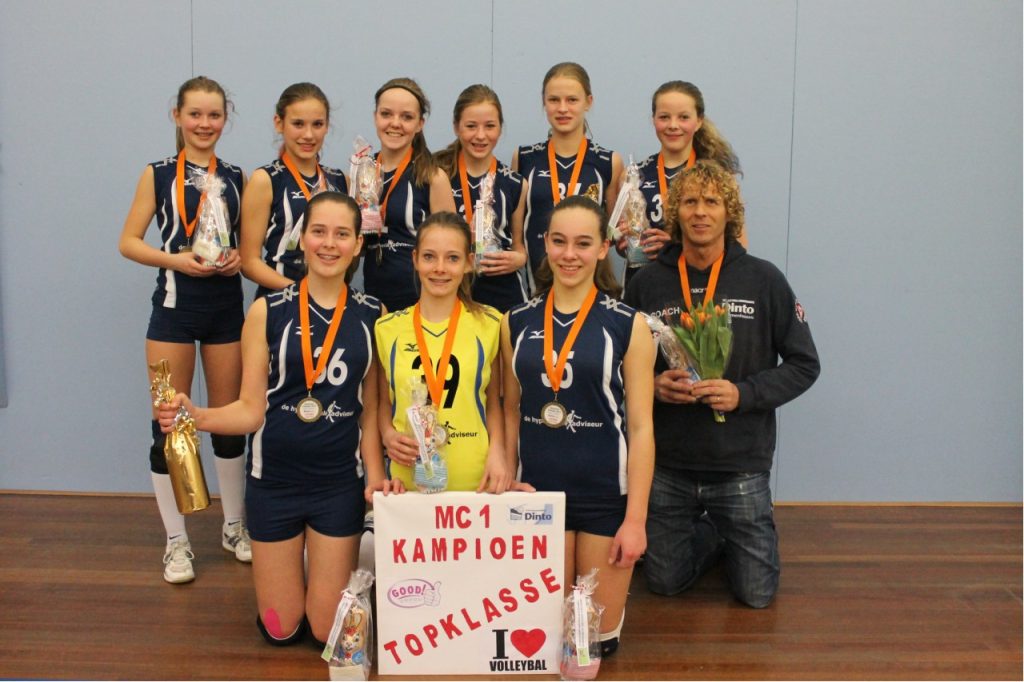 Meisjes C1 Kampioen Topklasse en bij beste 4 van Nederland