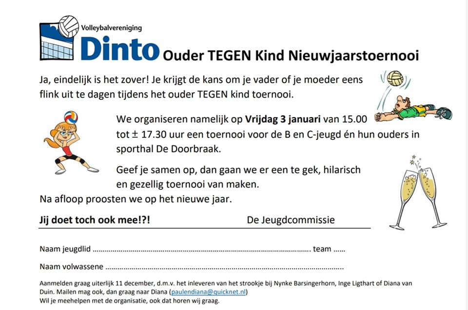 Ouder tegen Kind Nieuwjaarstoernooi