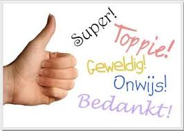 Allemaal bedankt !!