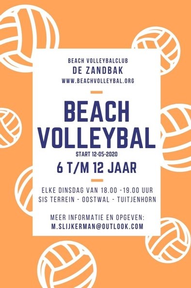 Beachvolleyballen bij de Zandbak