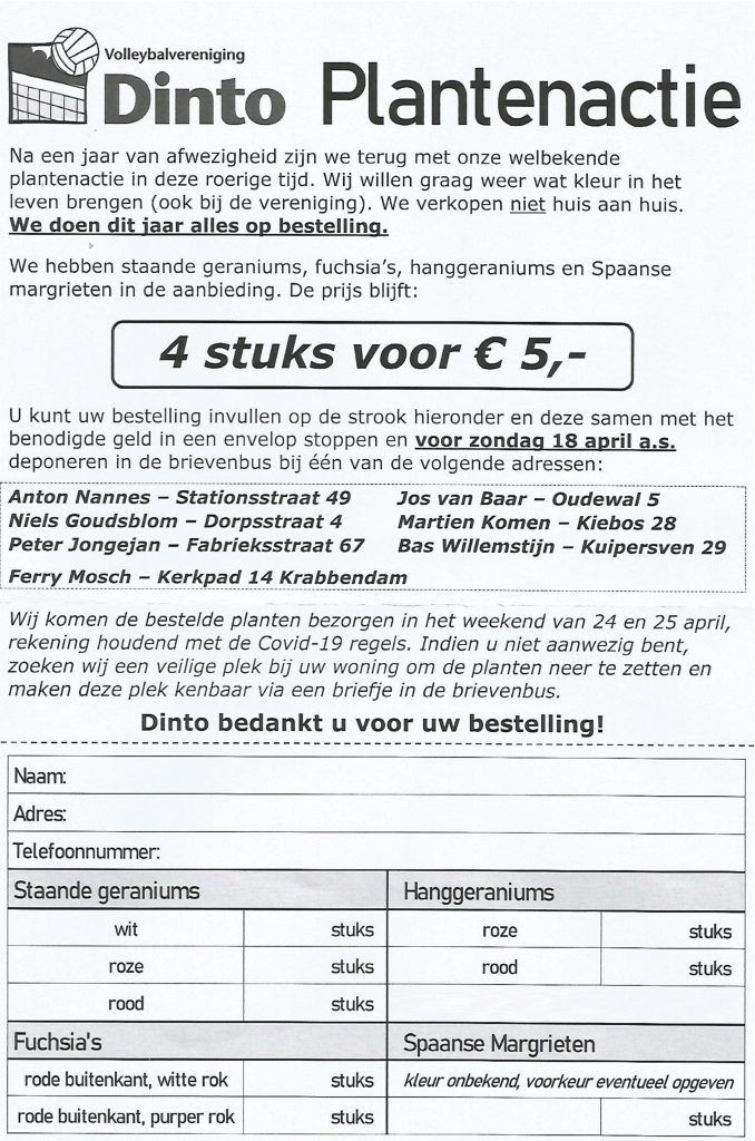 Dinto Plantenactie 2021