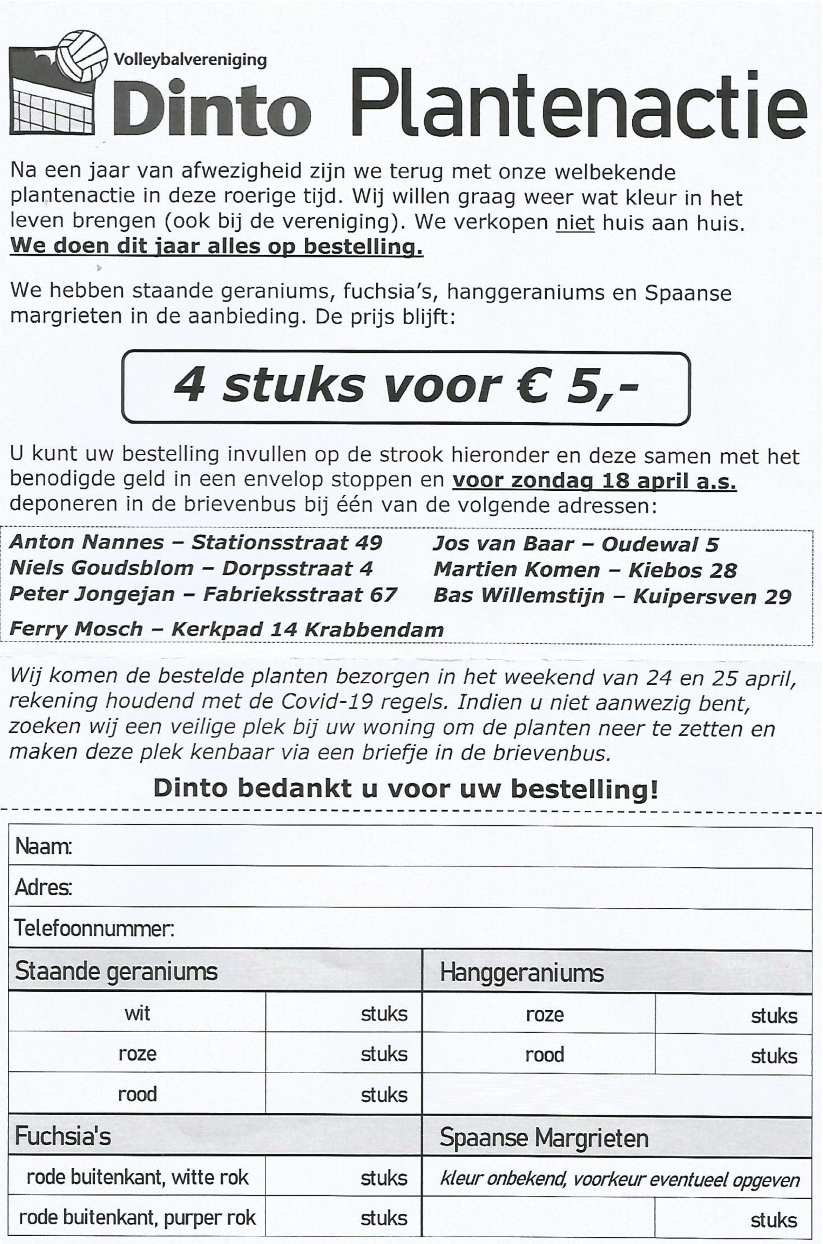 Dinto Plantenactie 2021