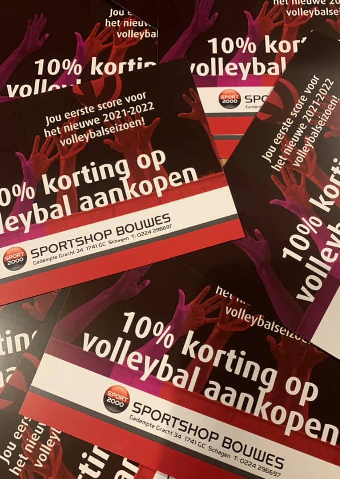 Kortingsbonnen voor aankopen bij Sportshop Bouwes