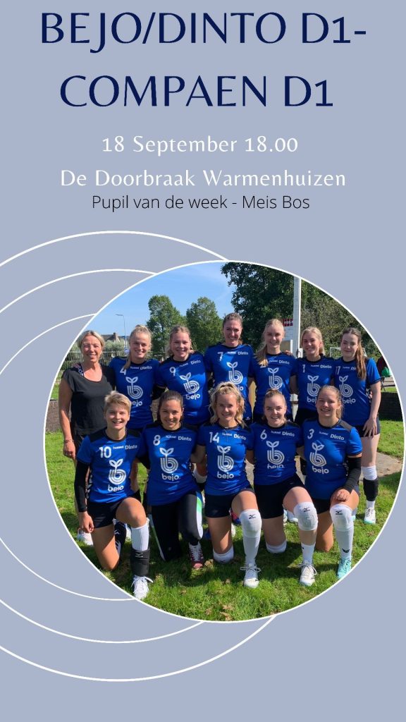 Eerste competitie wedstrijd Bejo/Dinto DS1  –  Compaen DS1