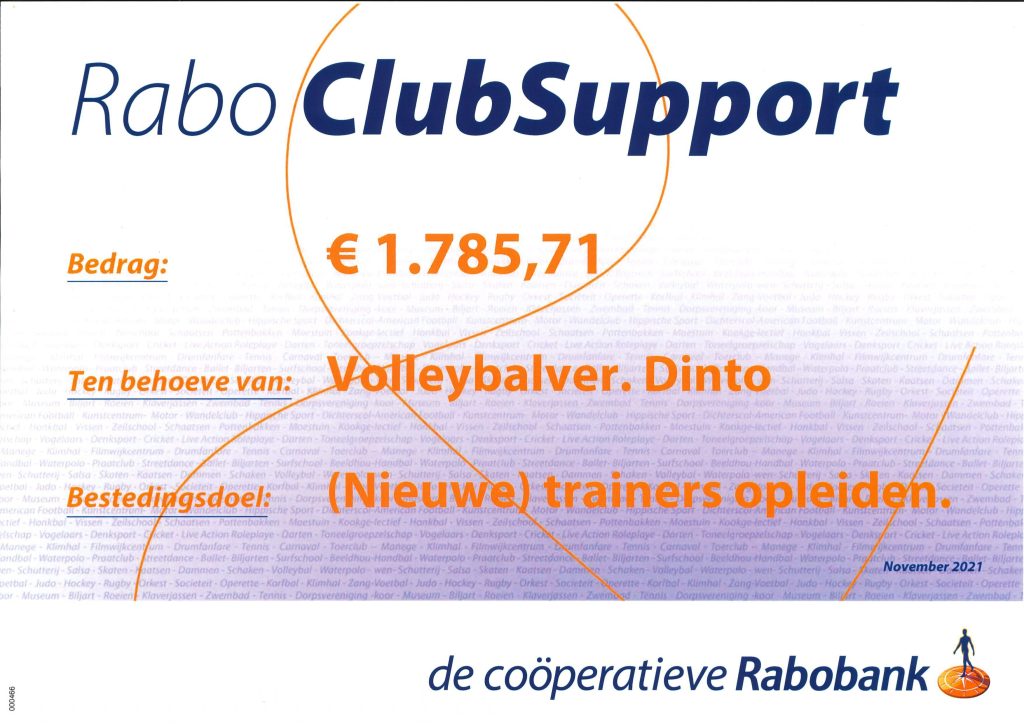 Geweldig resultaat Rabo Clubsupport