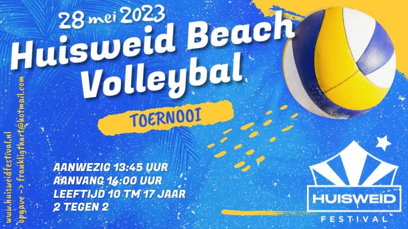 Huisweid Beachvolleybal Toernooi Reminder