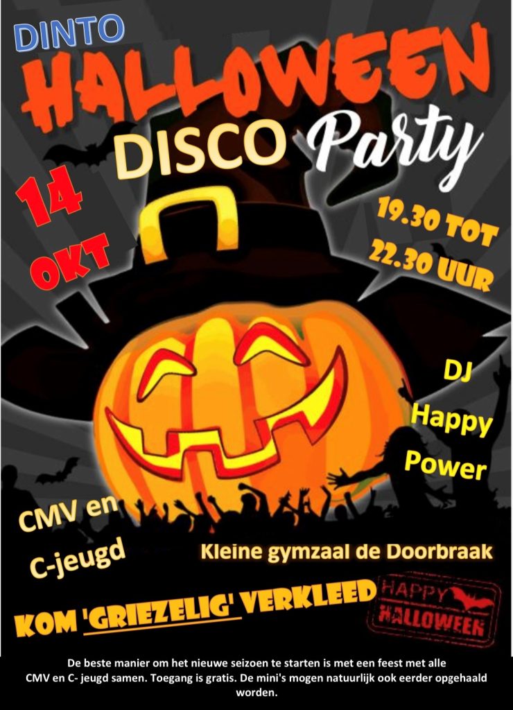 Halloween Disco Party voor CMV en C Jeugd
