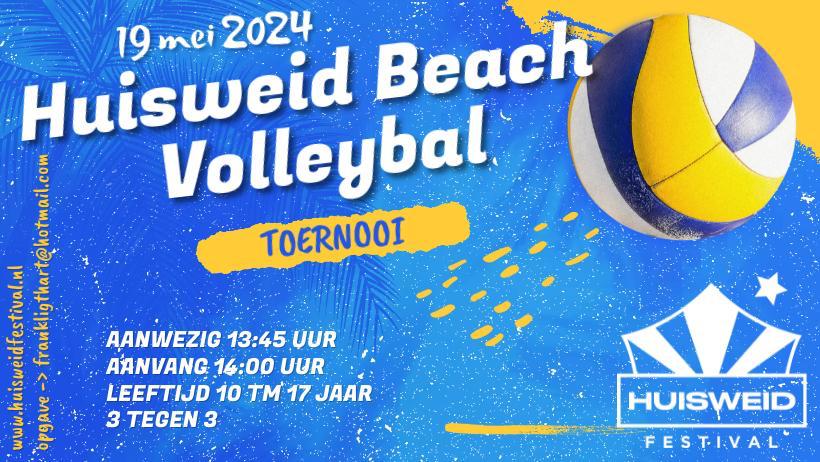Beachvolleybal toernooi Huisweid Festival