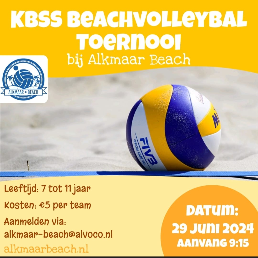 KBSS Beachvolleybaltoernooi bij Alkmaar Beach